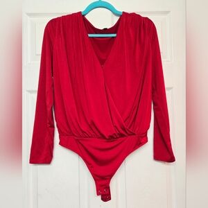 Express Vibrant Red Bodysuit